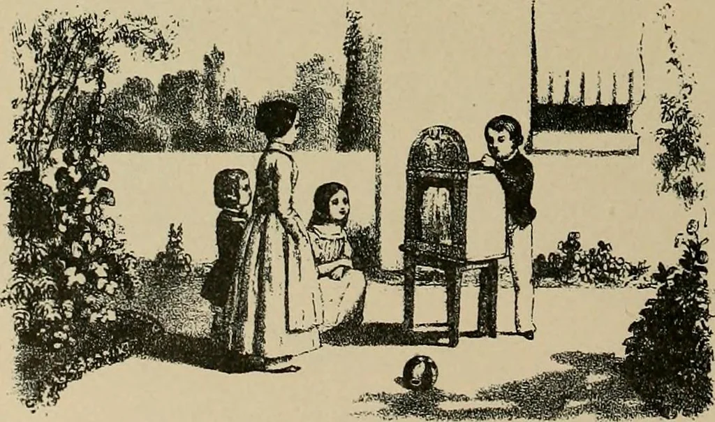 An illustration from Histoire des jouets : ouvrage contenant 250 illustrations dans le texte et 100 gravures hors texte dont 50 planches coloriées à l'aquarelle, 1902, leaf 382