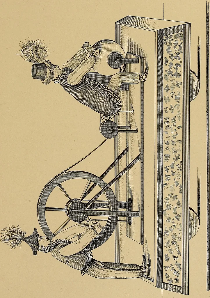An illustration from Histoire des jouets : ouvrage contenant 250 illustrations dans le texte et 100 gravures hors texte dont 50 planches coloriées à l'aquarelle, 1902, leaf 385