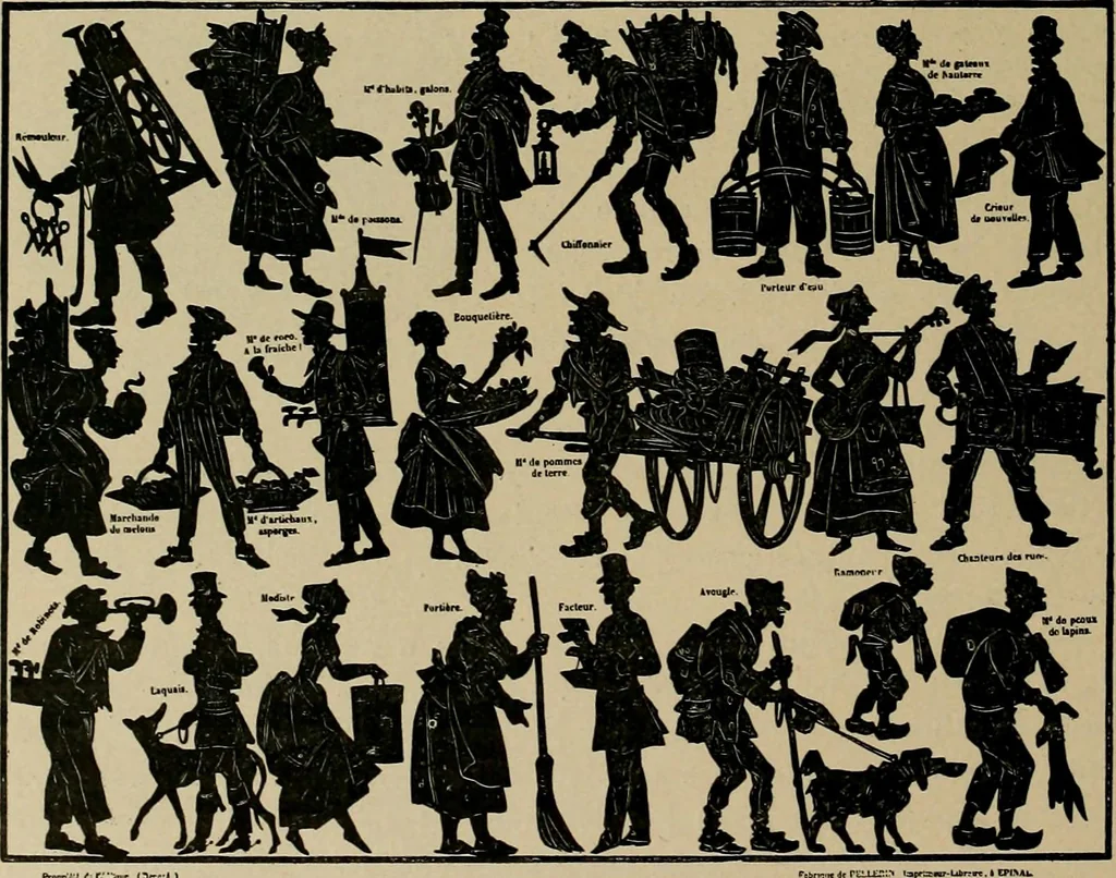 An illustration from Histoire des jouets : ouvrage contenant 250 illustrations dans le texte et 100 gravures hors texte dont 50 planches coloriées à l'aquarelle, 1902, leaf 398