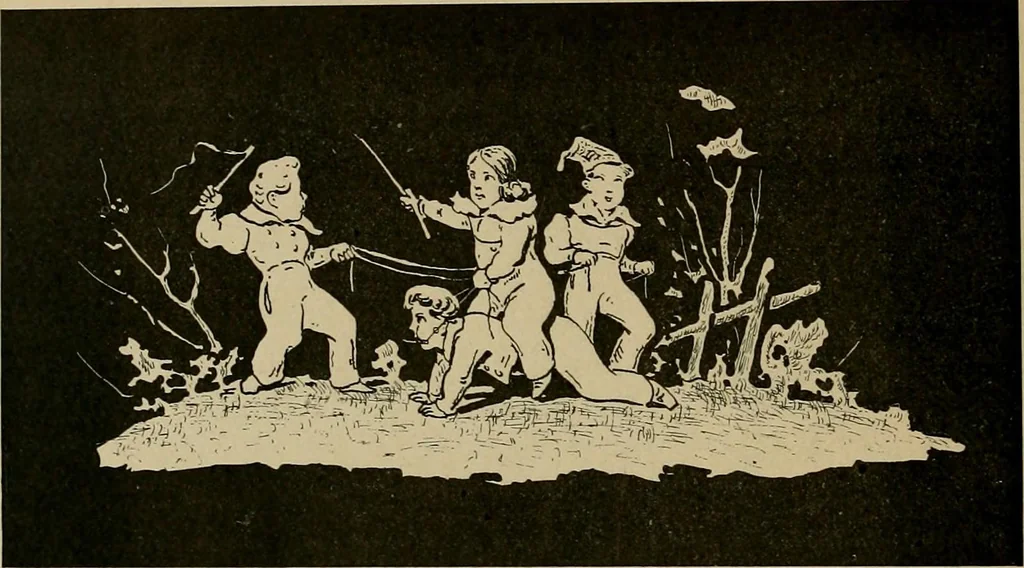 An illustration from Histoire des jouets : ouvrage contenant 250 illustrations dans le texte et 100 gravures hors texte dont 50 planches coloriées à l'aquarelle, 1902, leaf 414