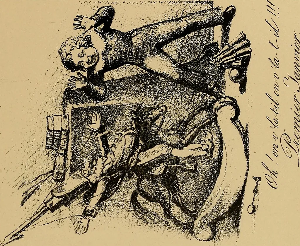 An illustration from Histoire des jouets : ouvrage contenant 250 illustrations dans le texte et 100 gravures hors texte dont 50 planches coloriées à l'aquarelle, 1902, leaf 431