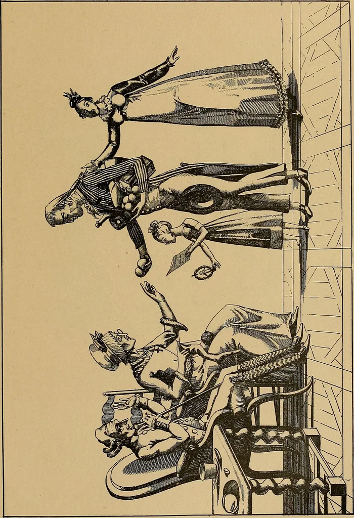 An illustration from Histoire des jouets : ouvrage contenant 250 illustrations dans le texte et 100 gravures hors texte dont 50 planches coloriées à l'aquarelle, 1902, leaf 435