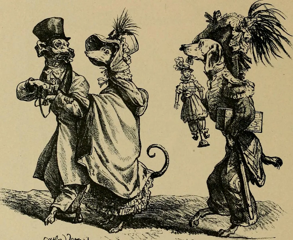 An illustration from Histoire des jouets : ouvrage contenant 250 illustrations dans le texte et 100 gravures hors texte dont 50 planches coloriées à l'aquarelle, 1902, leaf 436