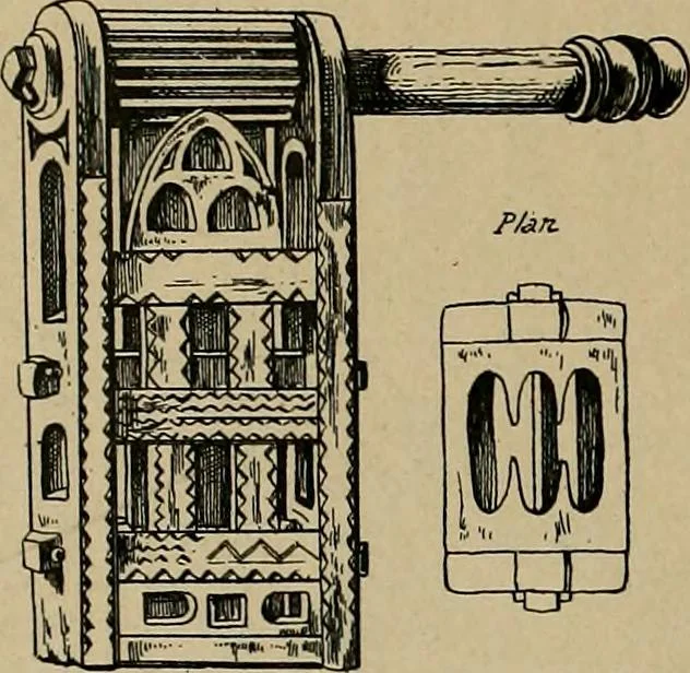 An illustration from Histoire des jouets : ouvrage contenant 250 illustrations dans le texte et 100 gravures hors texte dont 50 planches coloriées à l'aquarelle, 1902, leaf 48