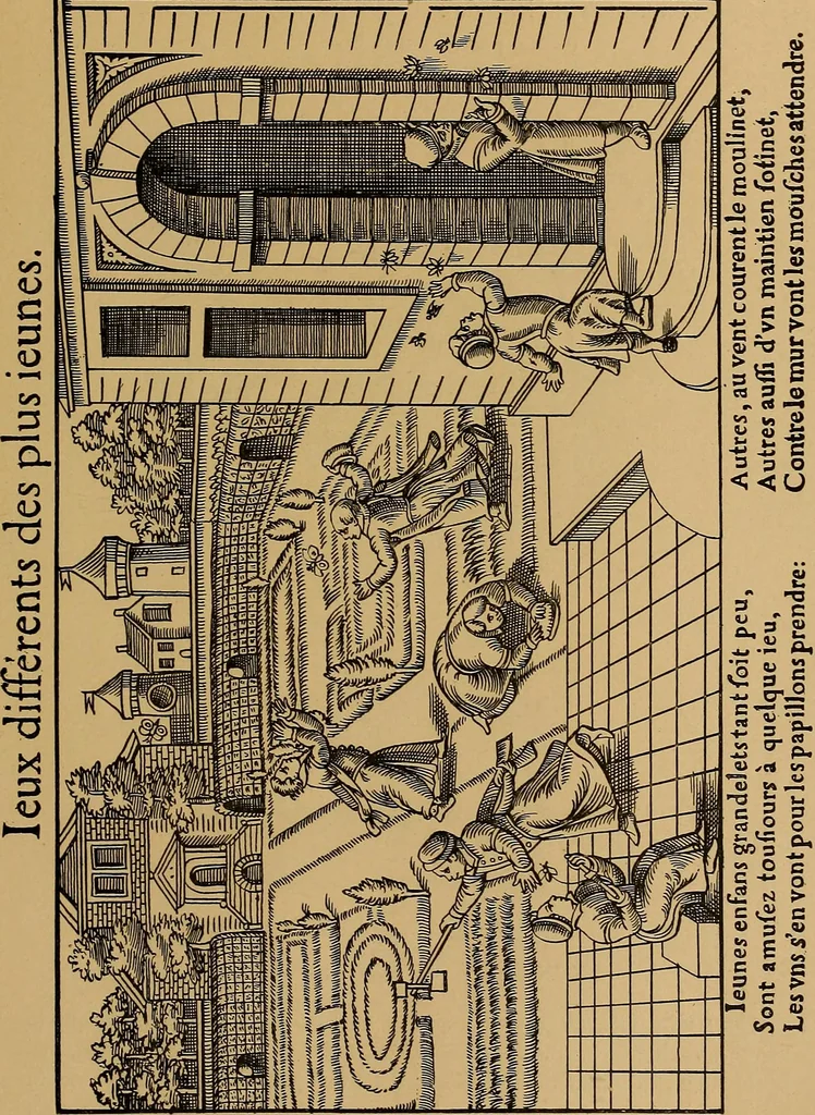 An illustration from Histoire des jouets : ouvrage contenant 250 illustrations dans le texte et 100 gravures hors texte dont 50 planches coloriées à l'aquarelle, 1902, leaf 55