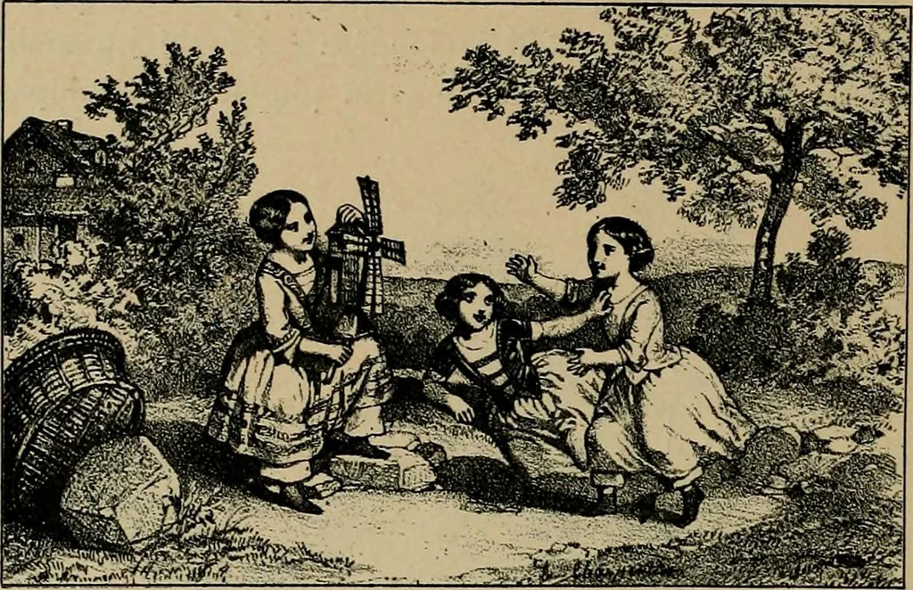 An illustration from Histoire des jouets : ouvrage contenant 250 illustrations dans le texte et 100 gravures hors texte dont 50 planches coloriées à l'aquarelle, 1902, leaf 60