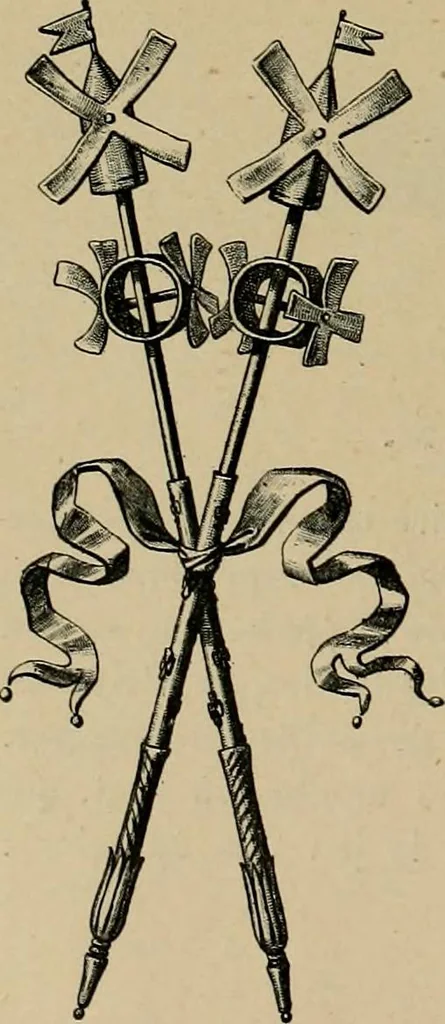 An illustration from Histoire des jouets : ouvrage contenant 250 illustrations dans le texte et 100 gravures hors texte dont 50 planches coloriées à l'aquarelle, 1902, leaf 60