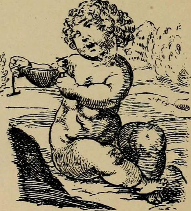 An illustration from Histoire des jouets : ouvrage contenant 250 illustrations dans le texte et 100 gravures hors texte dont 50 planches coloriées à l'aquarelle, 1902, leaf 62