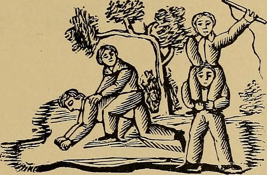 An illustration from Histoire des jouets : ouvrage contenant 250 illustrations dans le texte et 100 gravures hors texte dont 50 planches coloriées à l'aquarelle, 1902, leaf 65