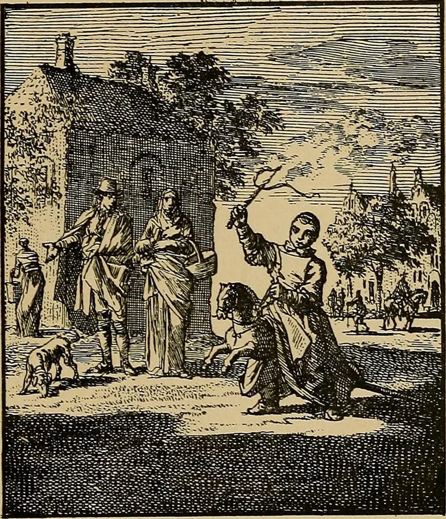 An illustration from Histoire des jouets : ouvrage contenant 250 illustrations dans le texte et 100 gravures hors texte dont 50 planches coloriées à l'aquarelle, 1902, leaf 69