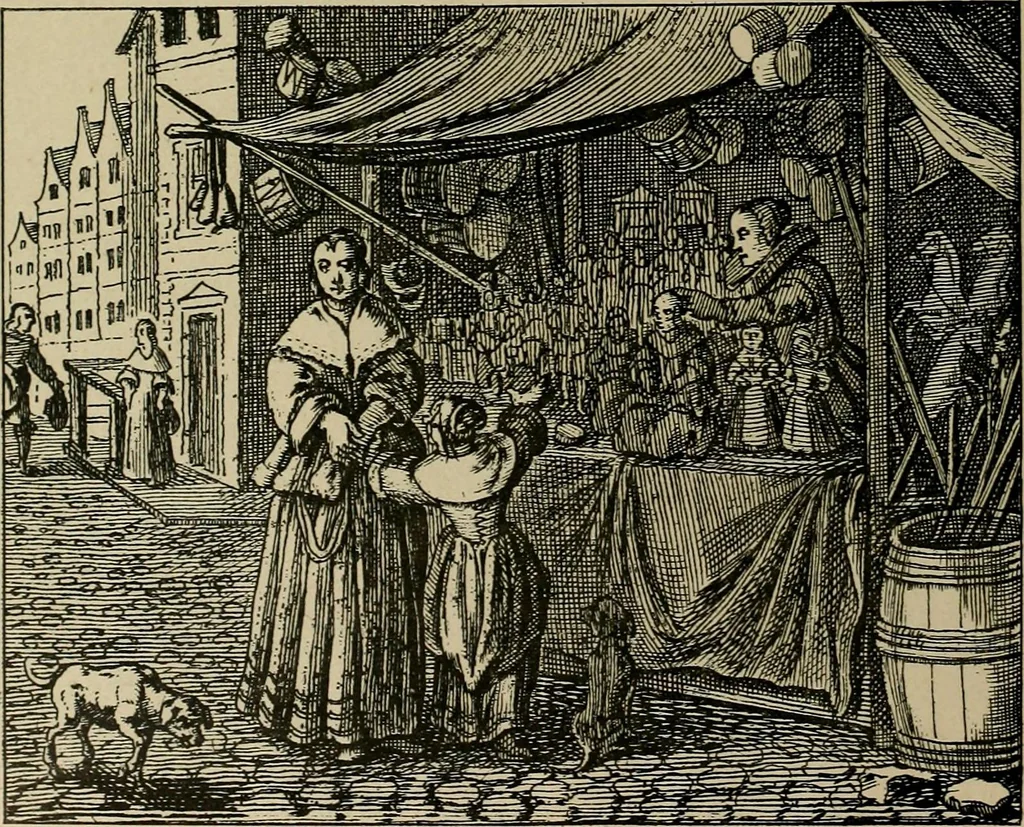 An illustration from Histoire des jouets : ouvrage contenant 250 illustrations dans le texte et 100 gravures hors texte dont 50 planches coloriées à l'aquarelle, 1902, leaf 72