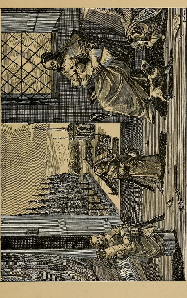 An illustration from Histoire des jouets : ouvrage contenant 250 illustrations dans le texte et 100 gravures hors texte dont 50 planches coloriées à l'aquarelle, 1902, leaf 73