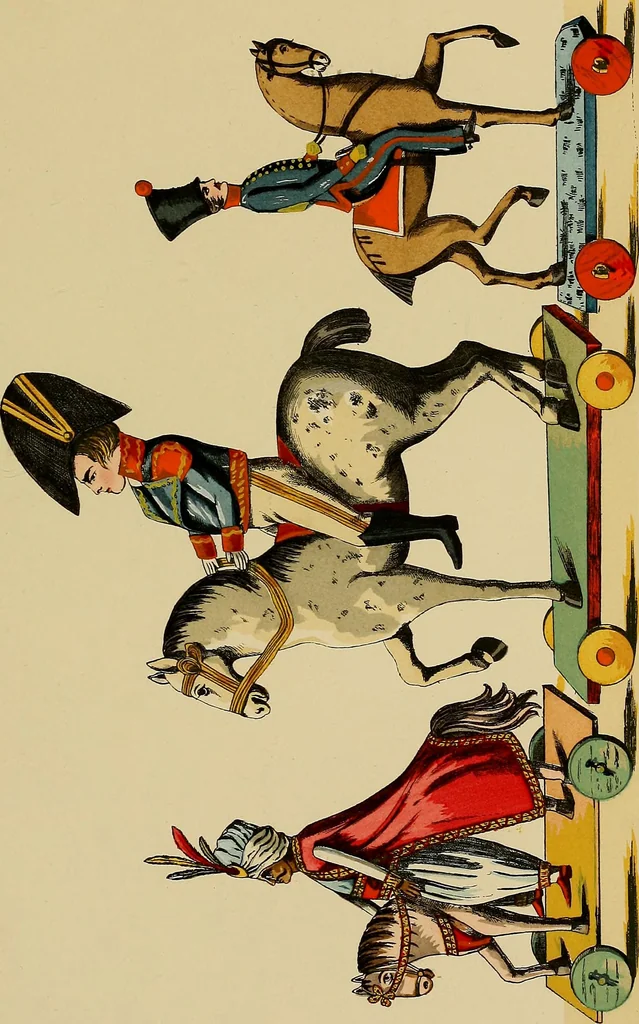 An illustration from Histoire des jouets : ouvrage contenant 250 illustrations dans le texte et 100 gravures hors texte dont 50 planches coloriées à l'aquarelle, 1902, leaf 75
