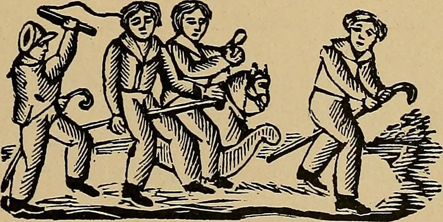 An illustration from Histoire des jouets : ouvrage contenant 250 illustrations dans le texte et 100 gravures hors texte dont 50 planches coloriées à l'aquarelle, 1902, leaf 79