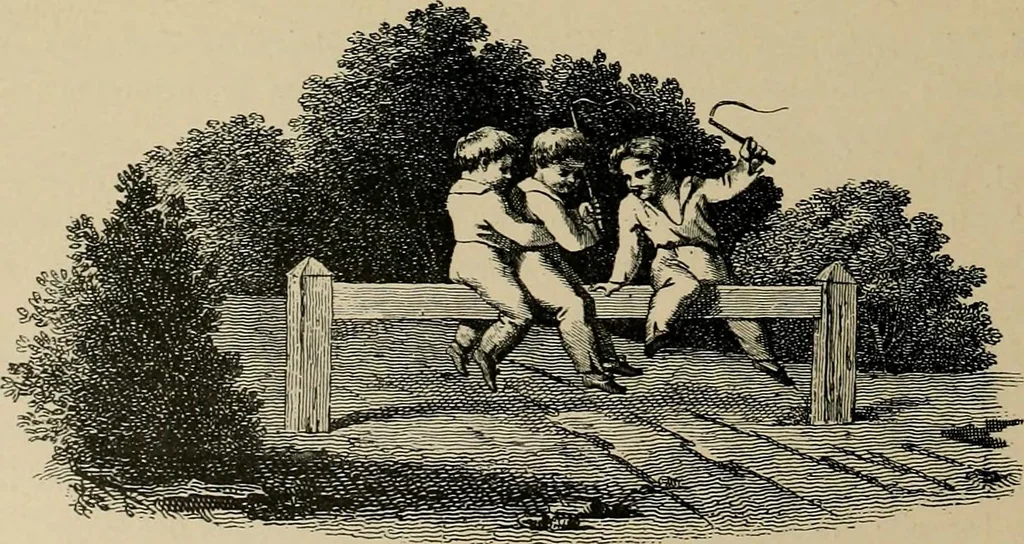 An illustration from Histoire des jouets : ouvrage contenant 250 illustrations dans le texte et 100 gravures hors texte dont 50 planches coloriées à l'aquarelle, 1902, leaf 90
