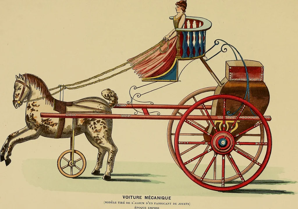 An illustration from Histoire des jouets : ouvrage contenant 250 illustrations dans le texte et 100 gravures hors texte dont 50 planches coloriées à l'aquarelle, 1902, leaf 95