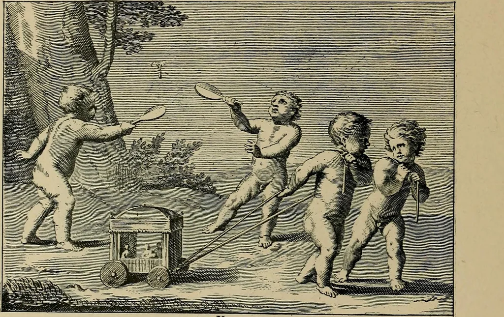 An illustration from Histoire des jouets : ouvrage contenant 250 illustrations dans le texte et 100 gravures hors texte dont 50 planches coloriées à l'aquarelle, 1902, leaf 98