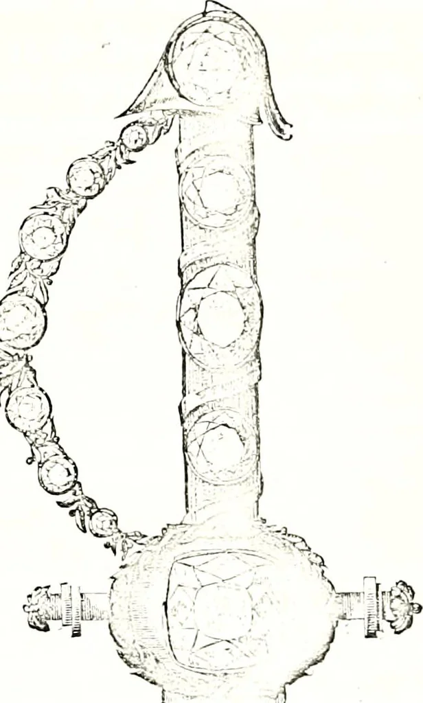 An illustration from Histoire des joyaux de la couronne de France, 1889, leaf 397