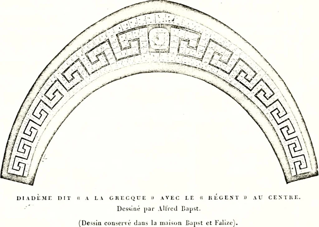 An illustration from Histoire des joyaux de la couronne de France, 1889, leaf 567