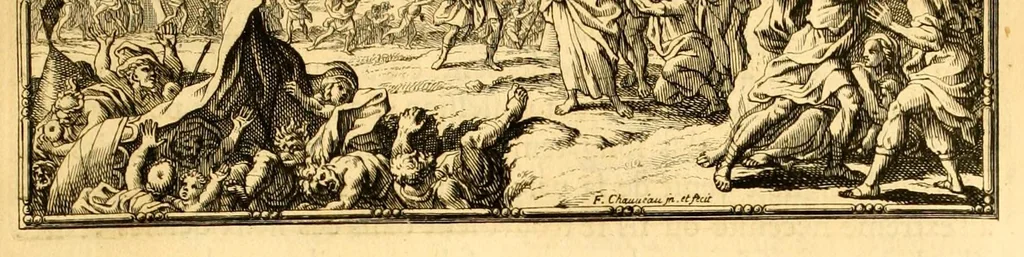 An illustration from Histoire des Juifs : écrite par Flavius Joseph, sous le titre de Antiquitez judaïques, traduite sur l'original grec reveu sur divers manuscrits, 1667, leaf 133