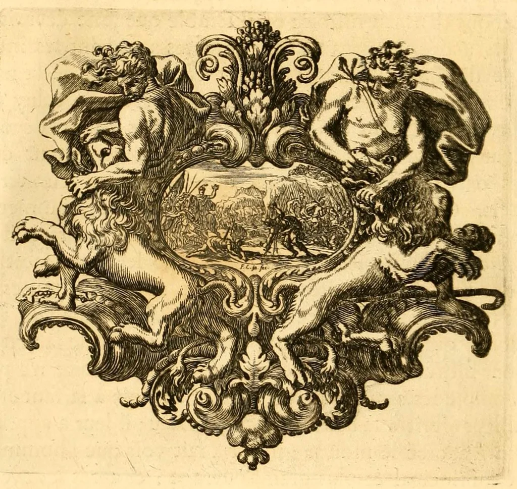 An illustration from Histoire des Juifs : écrite par Flavius Joseph, sous le titre de Antiquitez judaïques, traduite sur l'original grec reveu sur divers manuscrits, 1667, leaf 20