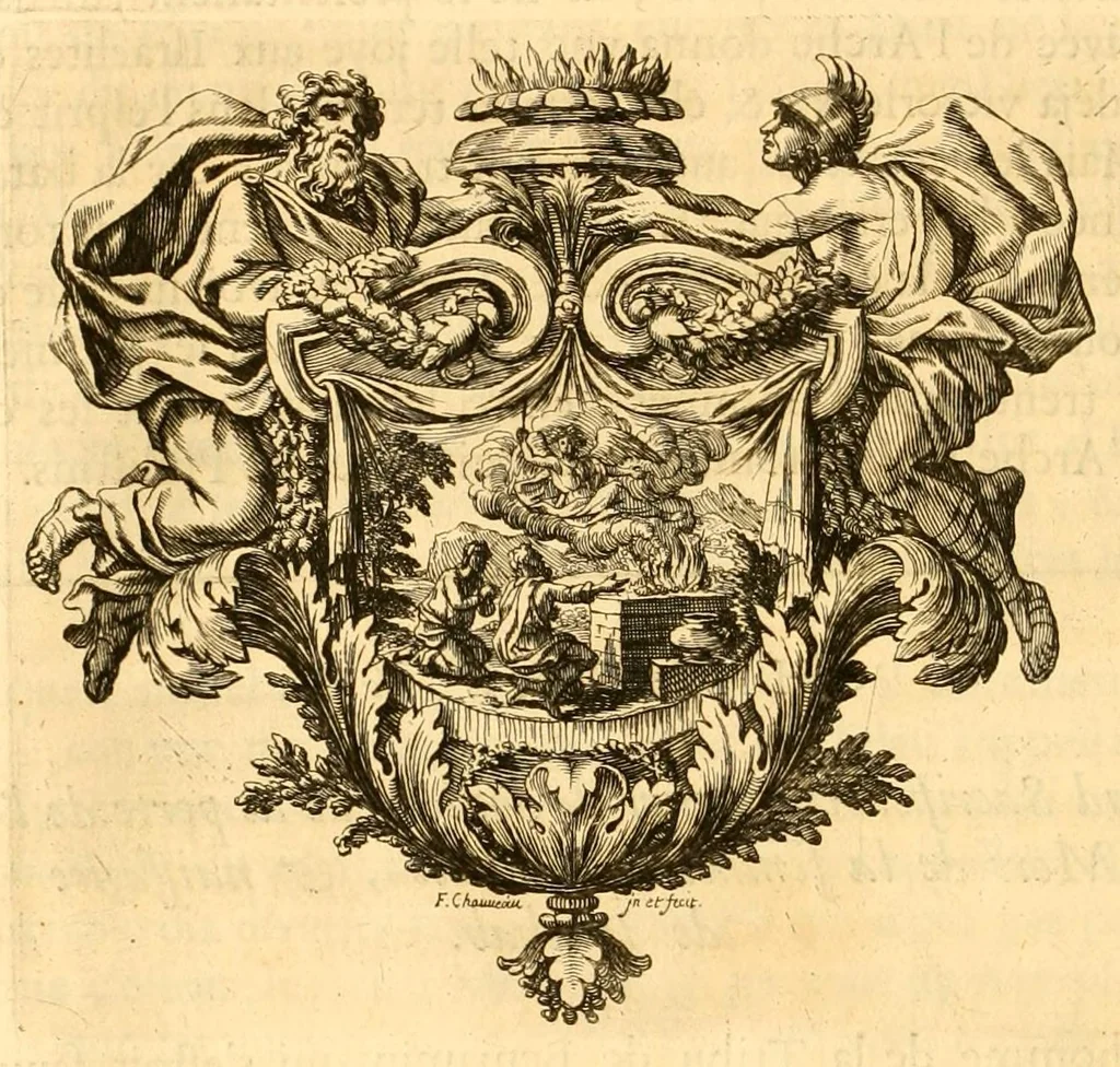 An illustration from Histoire des Juifs : écrite par Flavius Joseph, sous le titre de Antiquitez judaïques, traduite sur l'original grec reveu sur divers manuscrits, 1667, leaf 206