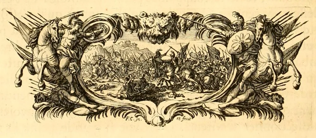An illustration from Histoire des Juifs : écrite par Flavius Joseph, sous le titre de Antiquitez judaïques, traduite sur l'original grec reveu sur divers manuscrits, 1667, leaf 526