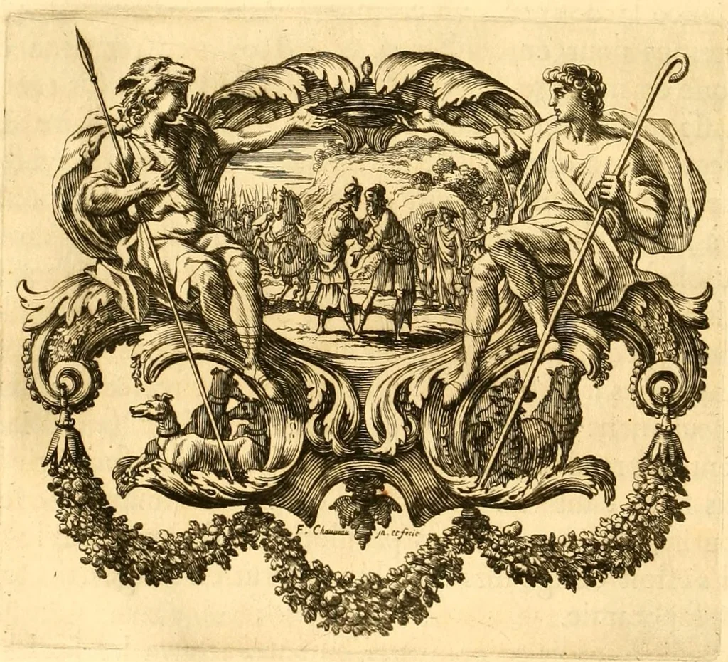 An illustration from Histoire des Juifs : écrite par Flavius Joseph, sous le titre de Antiquitez judaïques, traduite sur l'original grec reveu sur divers manuscrits, 1667, leaf 56