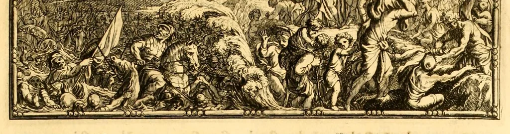 An illustration from Histoire des Juifs : écrite par Flavius Joseph, sous le titre de Antiquitez judaïques, traduite sur l'original grec reveu sur divers manuscrits, 1667, leaf 57