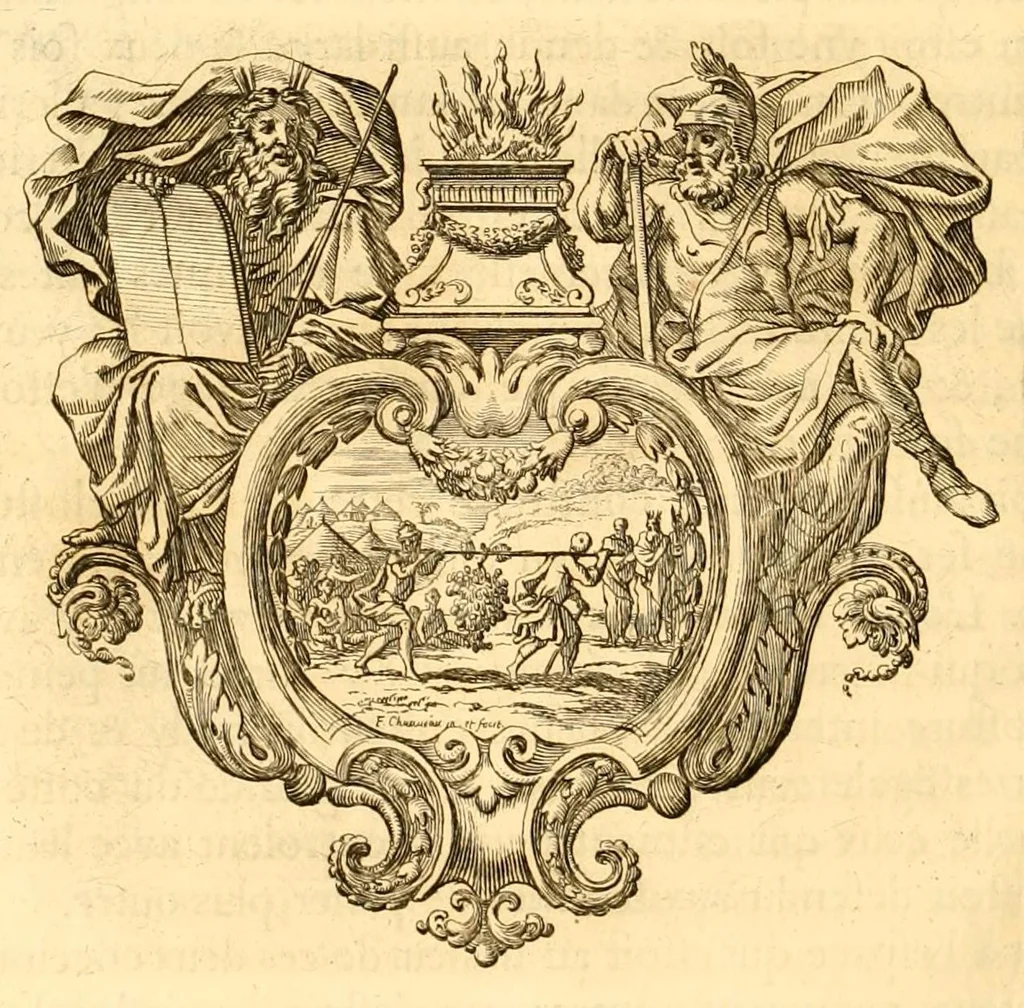 An illustration from Histoire des Juifs : écrite par Flavius Joseph, sous le titre de Antiquitez judaïques, traduite sur l'original grec reveu sur divers manuscrits, 1667, leaf 616