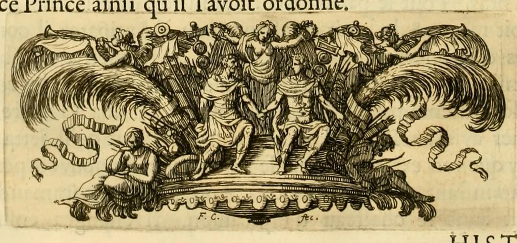 An illustration from Histoire des Juifs : écrite par Flavius Joseph, sous le titre de Antiquitez judaïques, traduite sur l'original grec reveu sur divers manuscrits, 1667, leaf 144