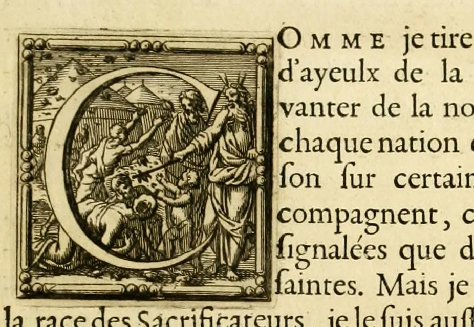An illustration from Histoire des Juifs : écrite par Flavius Joseph, sous le titre de Antiquitez judaïques, traduite sur l'original grec reveu sur divers manuscrits, 1667, leaf 21
