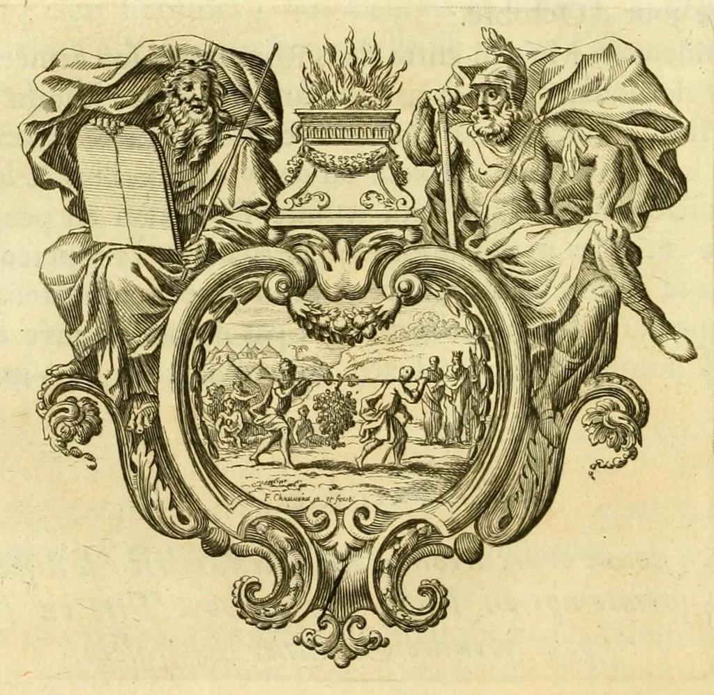 An illustration from Histoire des Juifs : écrite par Flavius Joseph, sous le titre de Antiquitez judaïques, traduite sur l'original grec reveu sur divers manuscrits, 1667, leaf 318