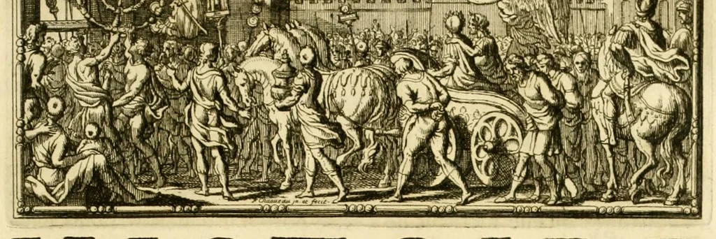 An illustration from Histoire des Juifs : écrite par Flavius Joseph, sous le titre de Antiquitez judaïques, traduite sur l'original grec reveu sur divers manuscrits, 1667, leaf 415