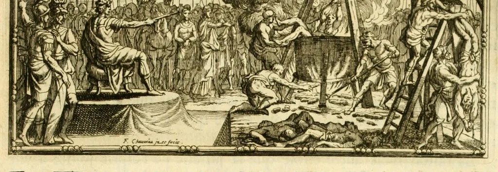 An illustration from Histoire des Juifs : écrite par Flavius Joseph, sous le titre de Antiquitez judaïques, traduite sur l'original grec reveu sur divers manuscrits, 1667, leaf 509