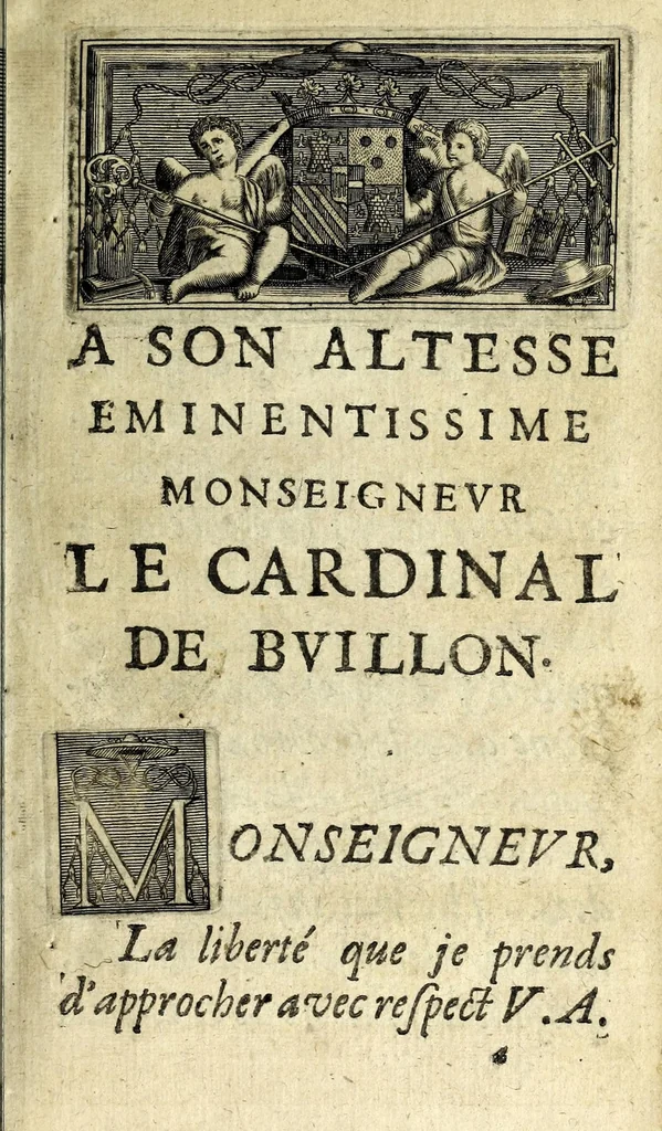 An illustration from Histoire des plus illustres et scavans hommes de leurs siecles : tant de l'Europe que de l'Asie, Afrique & Amerique : avec leurs portraits en tailles-douces, tirez sur les veritables originaux, 1670, leaf 15