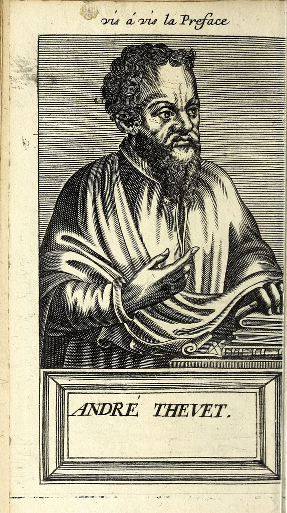 An illustration from Histoire des plus illustres et scavans hommes de leurs siecles : tant de l'Europe que de l'Asie, Afrique & Amerique : avec leurs portraits en tailles-douces, tirez sur les veritables originaux, 1670, leaf 32
