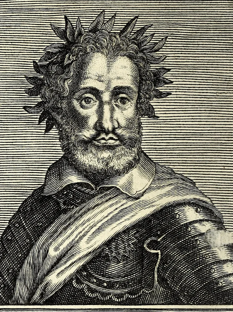 An illustration from Histoire des plus illustres et scavans hommes de leurs siecles : tant de l'Europe que de l'Asie, Afrique & Amerique : avec leurs portraits en tailles-douces, tirez sur les veritables originaux, 1670, leaf 276