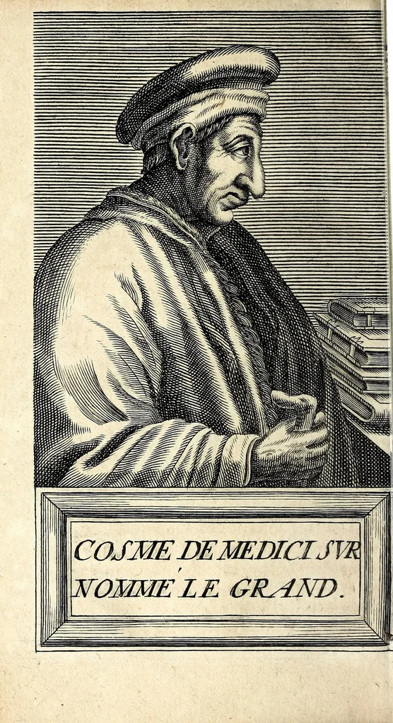 An illustration from Histoire des plus illustres et scavans hommes de leurs siecles : tant de l'Europe que de l'Asie, Afrique & Amerique : avec leurs portraits en tailles-douces, tirez sur les veritables originaux, 1670, leaf 206
