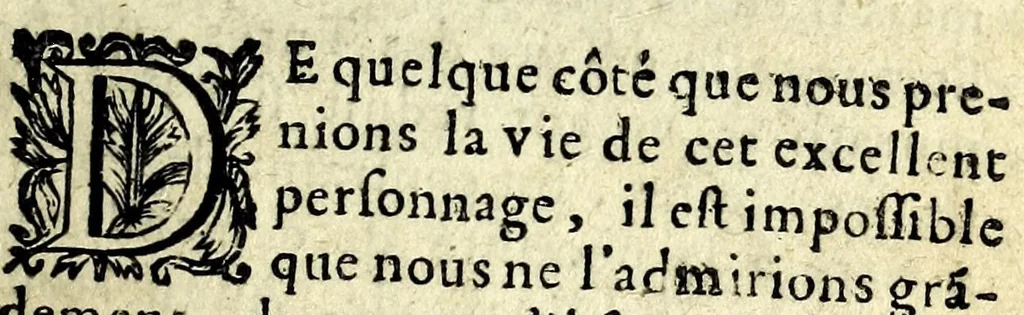 An illustration from Histoire des plus illustres et scavans hommes de leurs siecles : tant de l'Europe que de l'Asie, Afrique & Amerique : avec leurs portraits en tailles-douces, tirez sur les veritables originaux, 1670, leaf 11