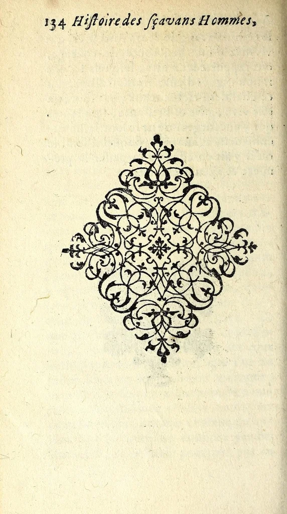 An illustration from Histoire des plus illustres et scavans hommes de leurs siecles : tant de l'Europe que de l'Asie, Afrique & Amerique : avec leurs portraits en tailles-douces, tirez sur les veritables originaux, 1670, leaf 156