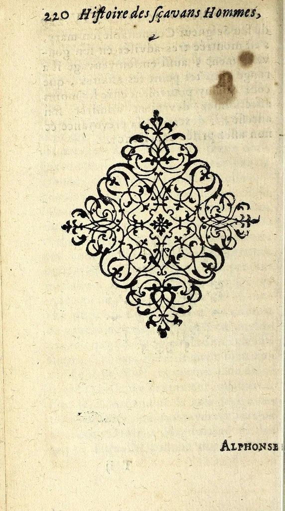 An illustration from Histoire des plus illustres et scavans hommes de leurs siecles : tant de l'Europe que de l'Asie, Afrique & Amerique : avec leurs portraits en tailles-douces, tirez sur les veritables originaux, 1670, leaf 254
