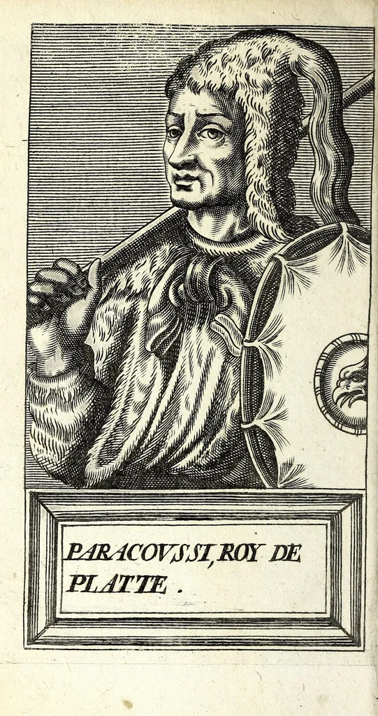 An illustration from Histoire des plus illustres et scavans hommes de leurs siecles : tant de l'Europe que de l'Asie, Afrique & Amerique : avec leurs portraits en tailles-douces, tirez sur les veritables originaux, 1670, leaf 382