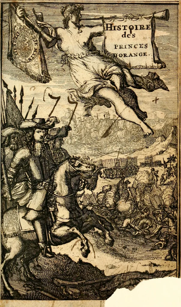 An illustration from Histoire des princes d'Orange de la maison de Nassau, 1693, leaf 2