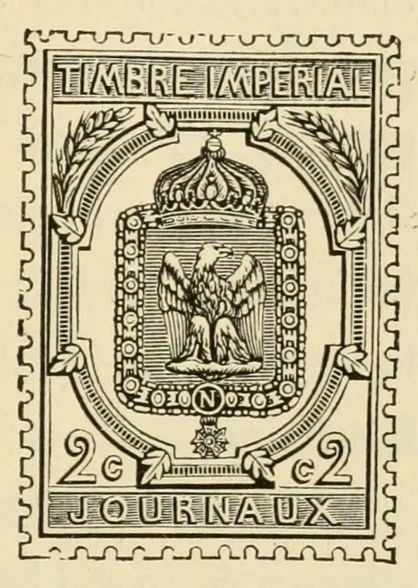 An illustration from Histoire de timbre-poste français, 1891, leaf 171