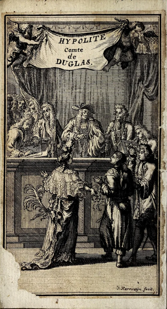 An illustration from Histoire d'Hypolite, comte de Duglas, 1699, leaf 8