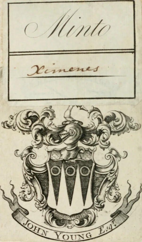 An illustration from Histoire du cardinal Ximenés, 1693, leaf 1