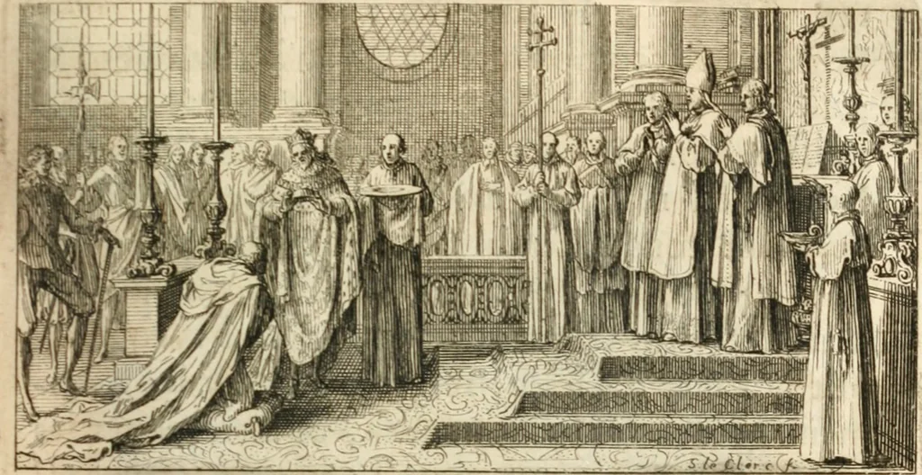 An illustration from Histoire du cardinal Ximenés, 1693, leaf 170