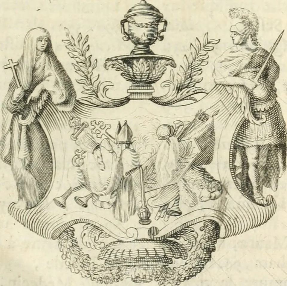 An illustration from Histoire du cardinal Ximenés, 1693, leaf 684