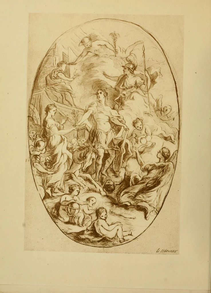 An illustration from Histoire du Château de Versailles: Versailles au XVIII e siècle, 1918, leaf 14